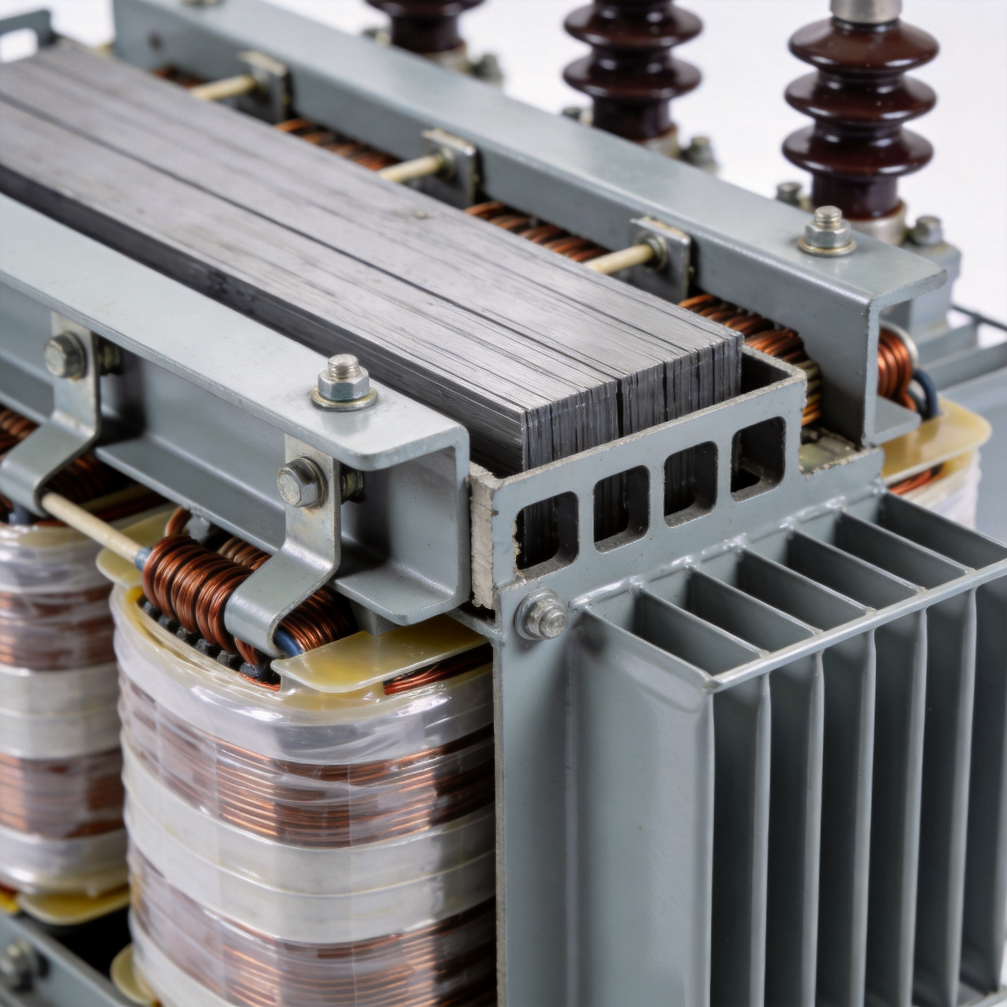 Side-by-side comparison chart of dry type and oil-filled transformer specifications