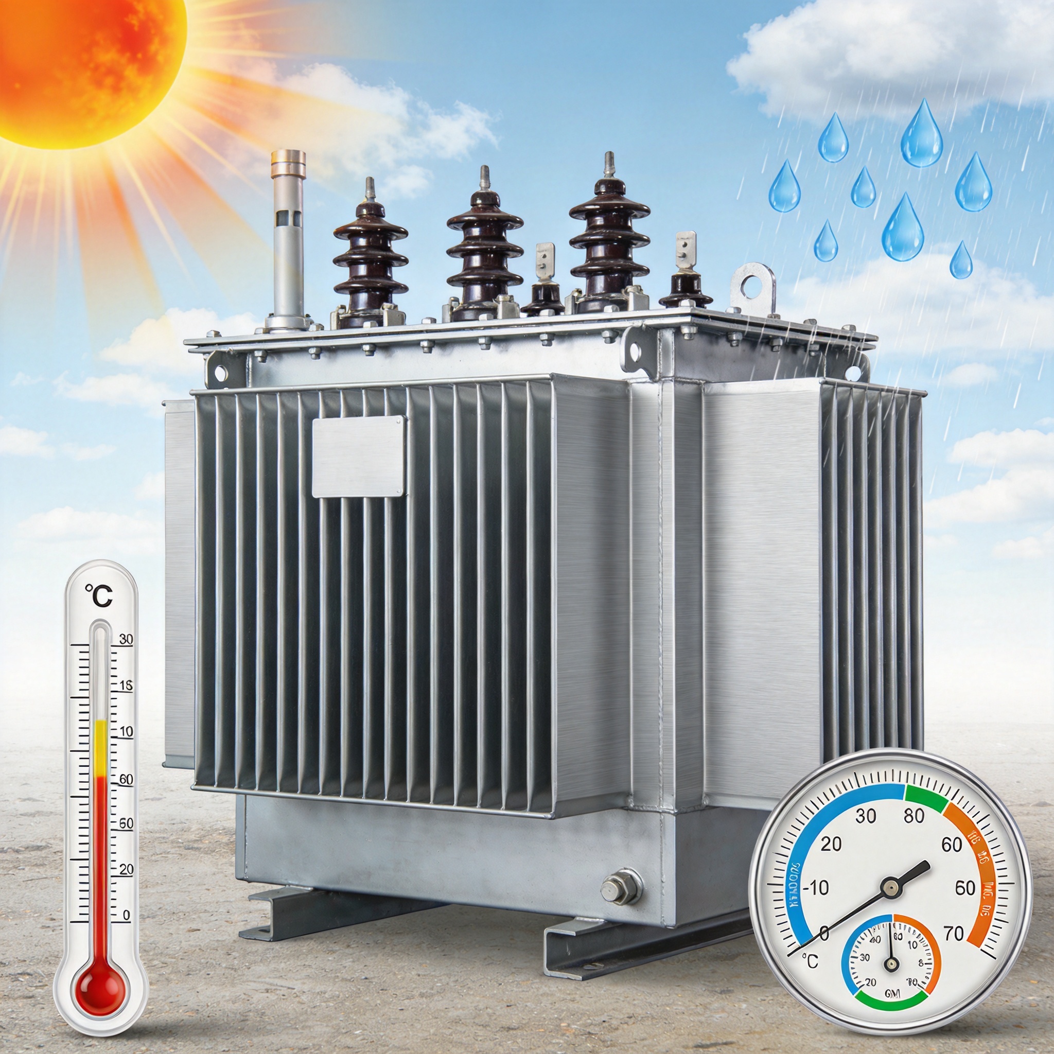 Table comparing indoor vs outdoor transformer performance