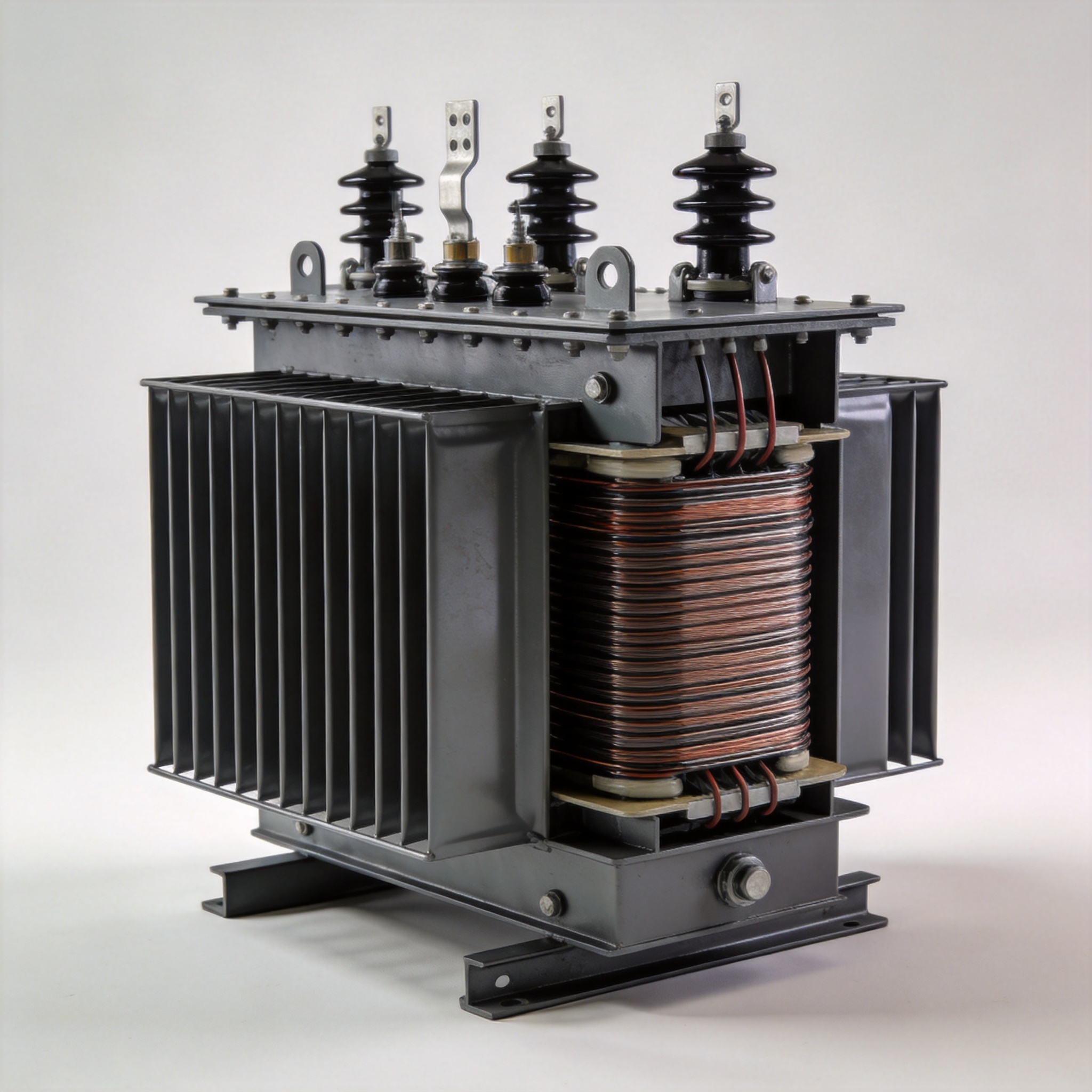 Dry type transformer in an industrial setting
