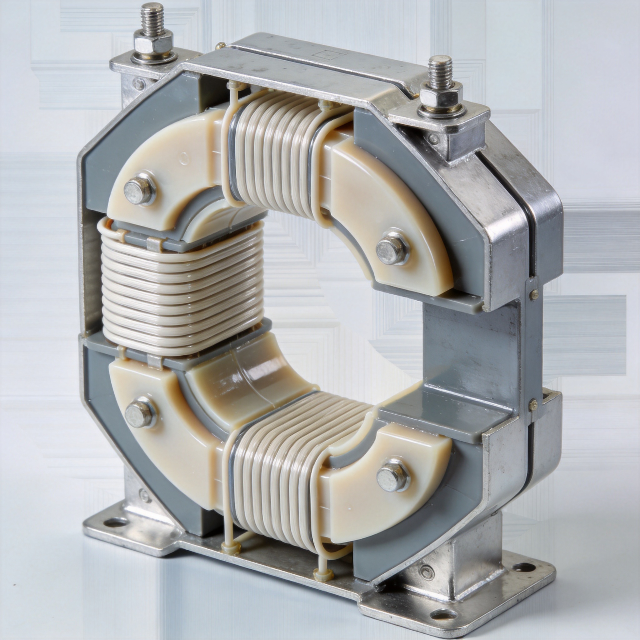Magnetic core and winding diagram of dry type CT