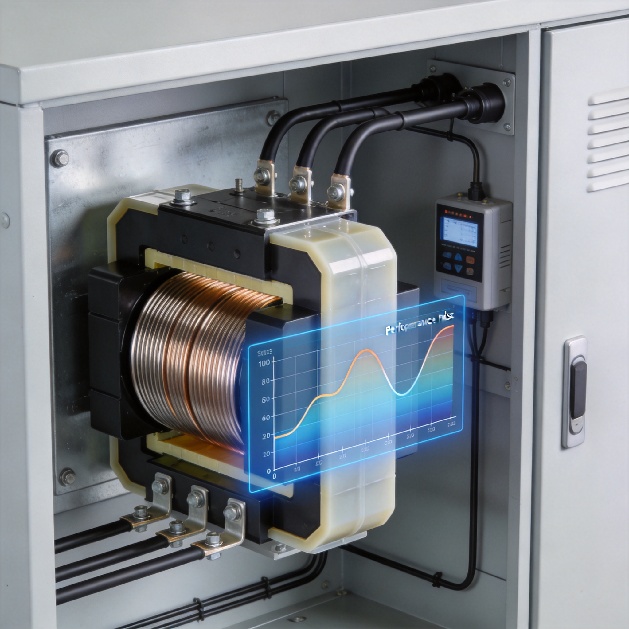 Dry type CT installed in a medium voltage switchgear