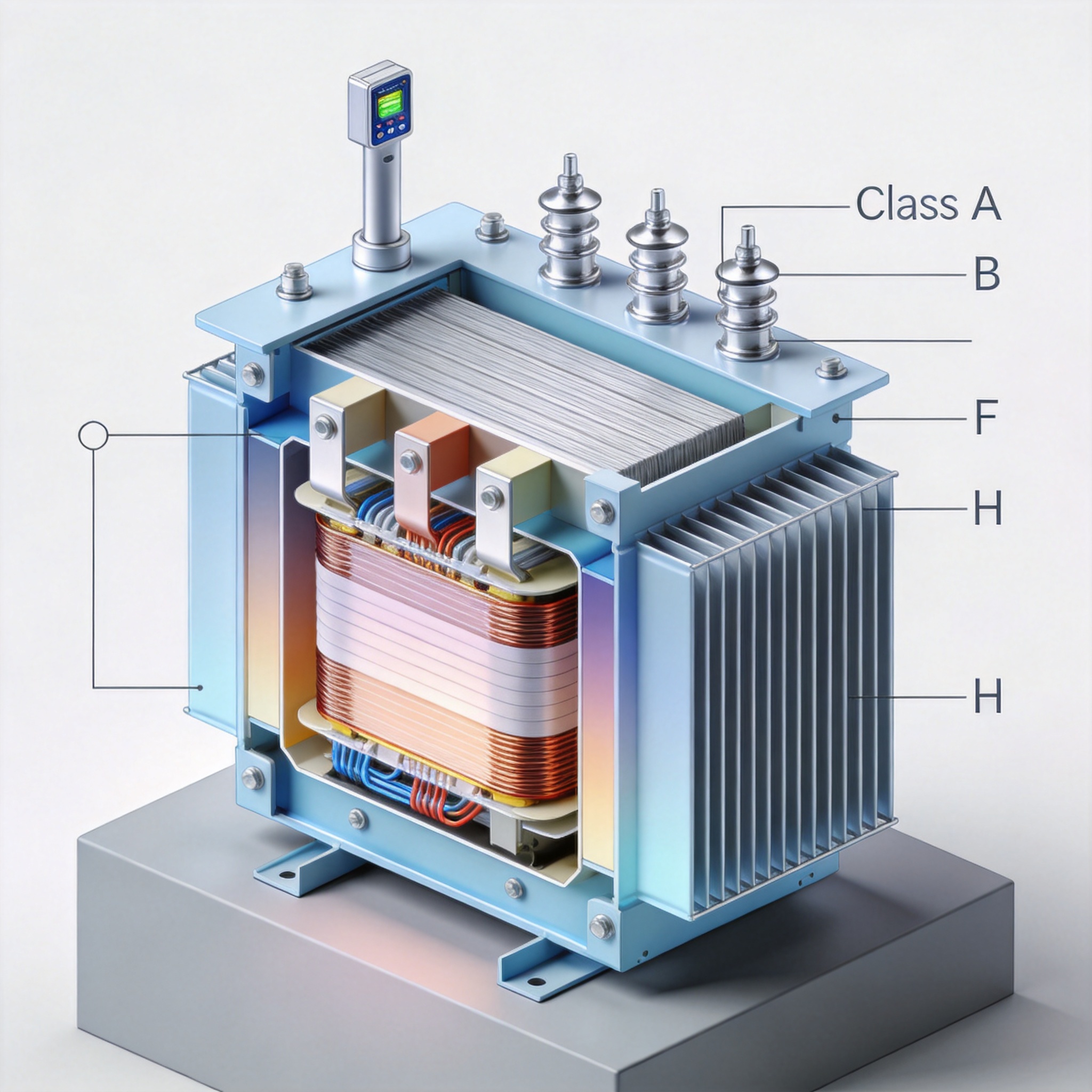 Factors affecting dry transformer temperature: load, ambient, ventilation