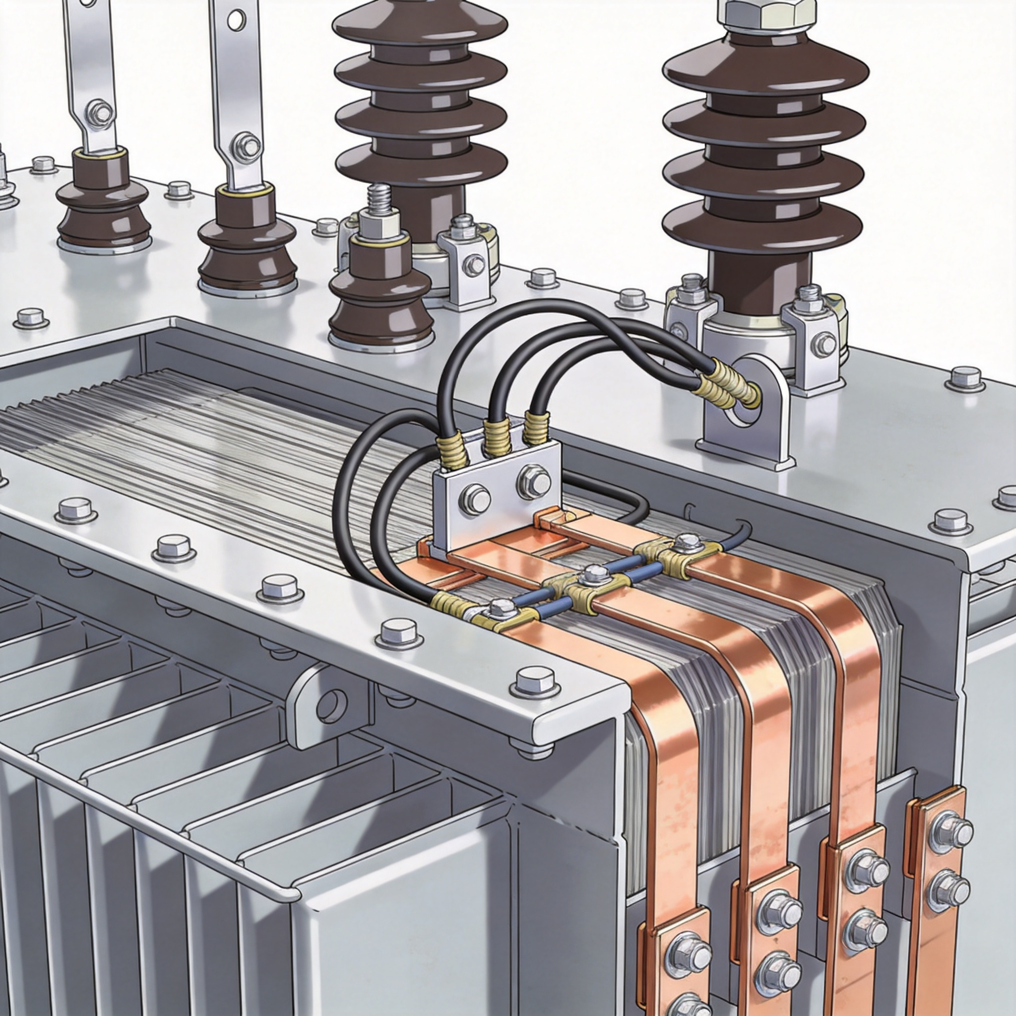 Clearance space around a dry type transformer