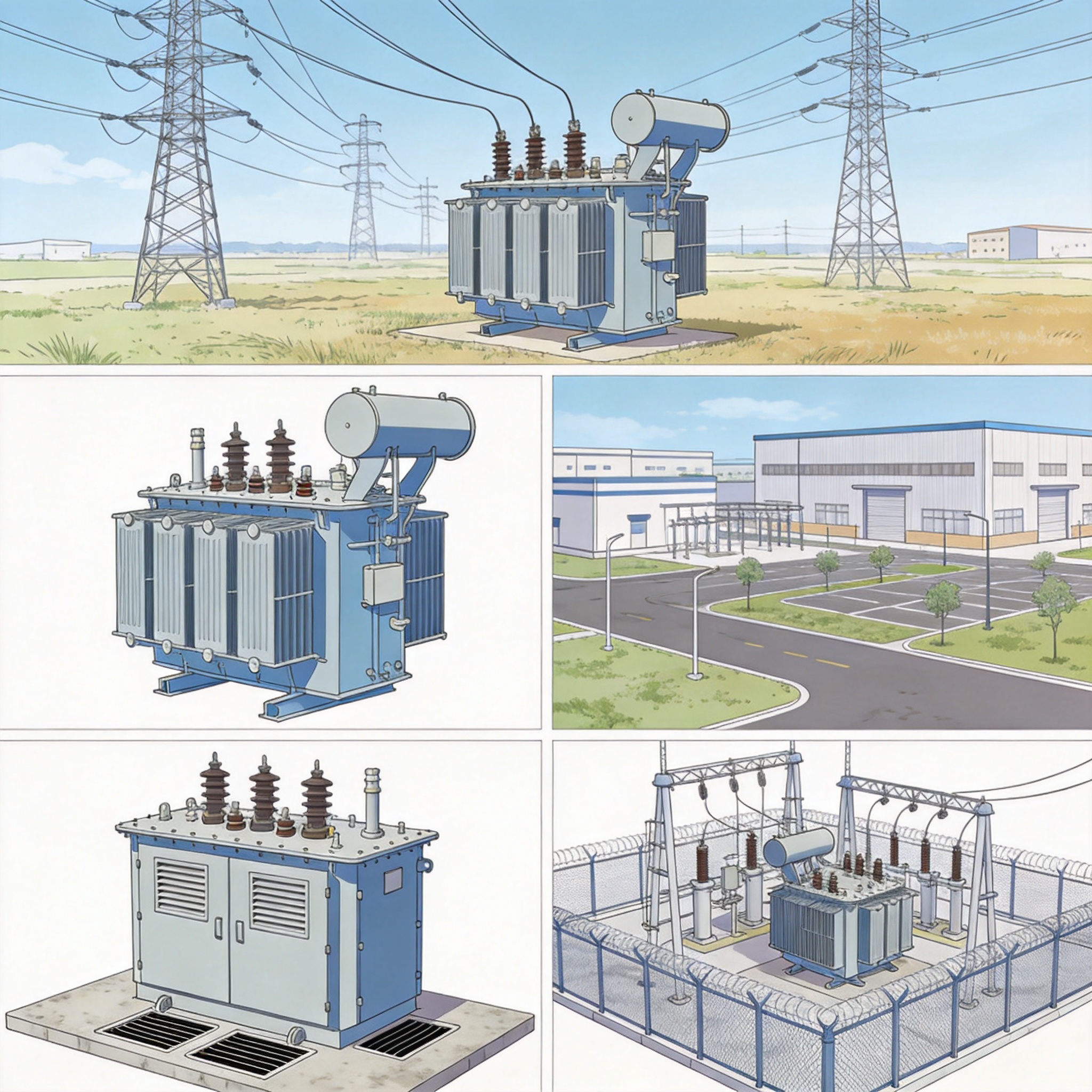 Indoor transformer vault with ventilation louvers and fire-rated walls