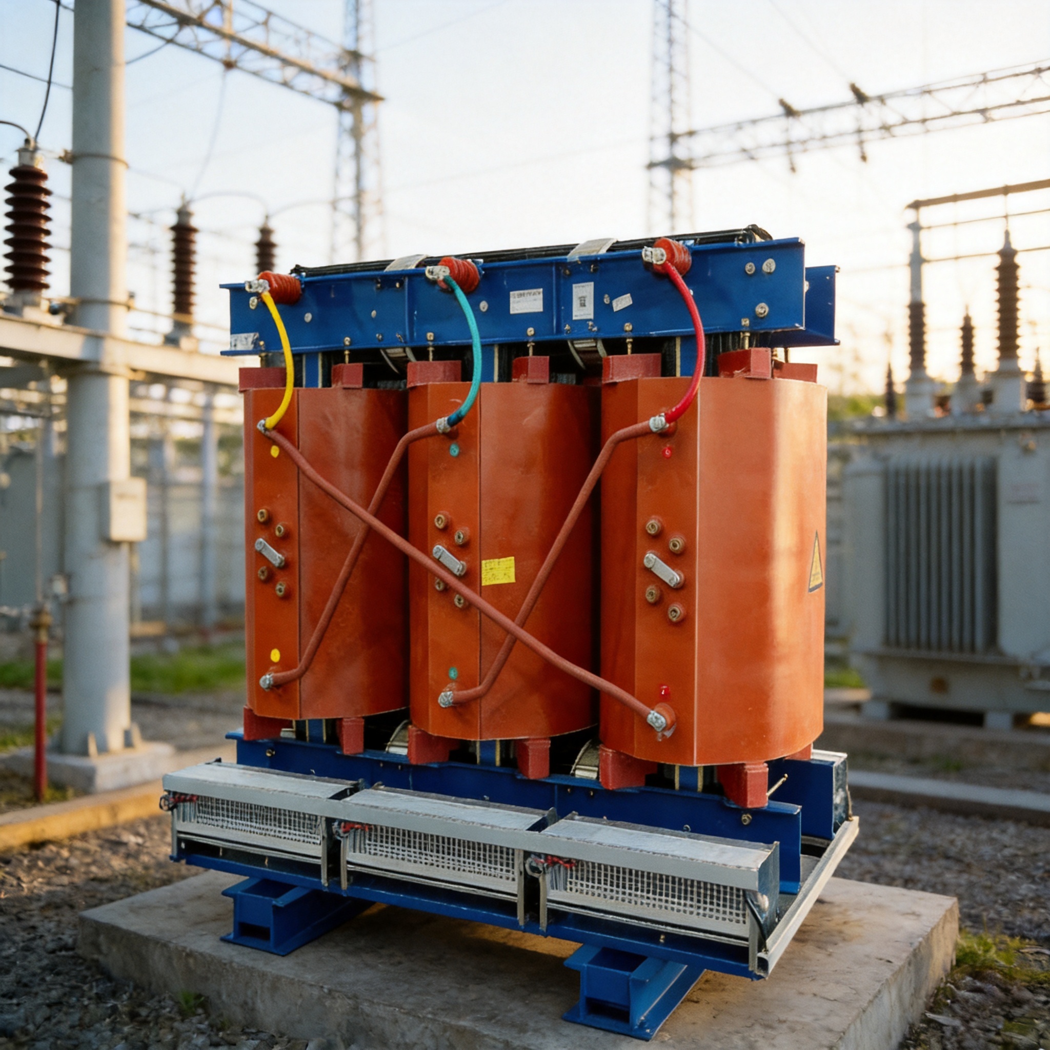 Engineer checking transformer selection criteria in an electrical room