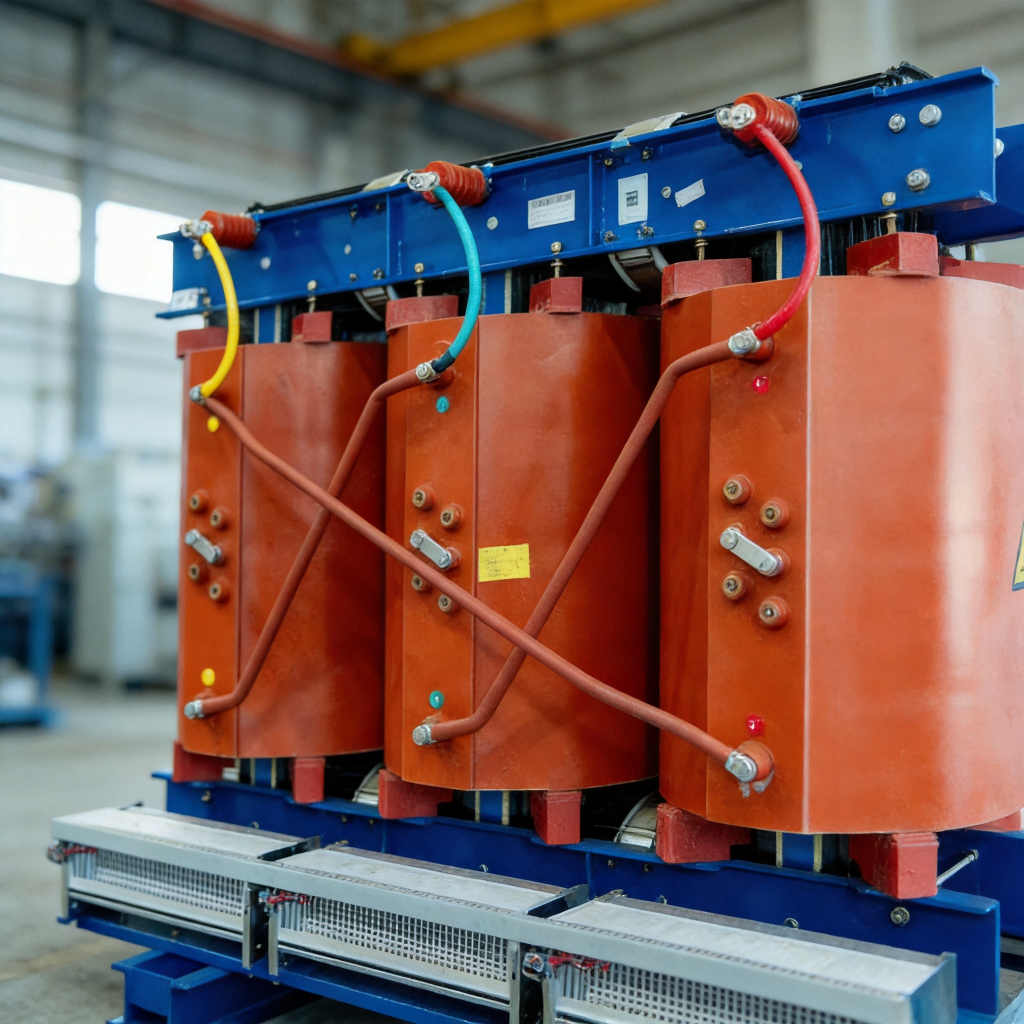 Transformer nameplate showing insulation class and temperature rise