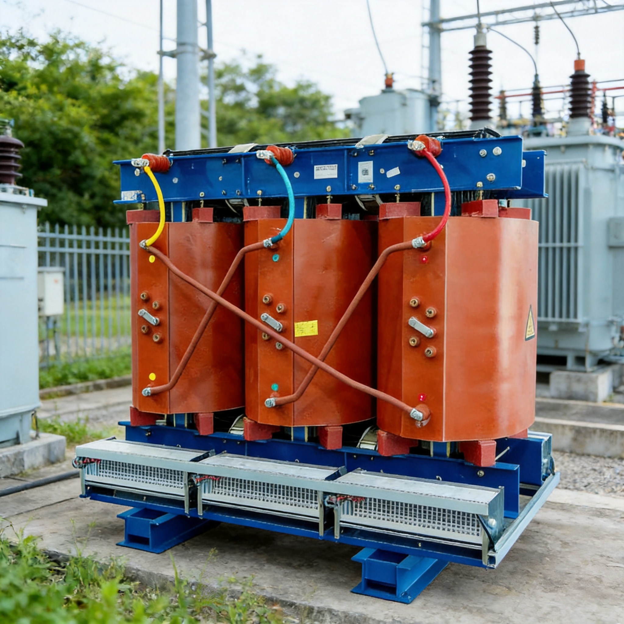 Engineer reading transformer nameplate loss values for efficiency calculation