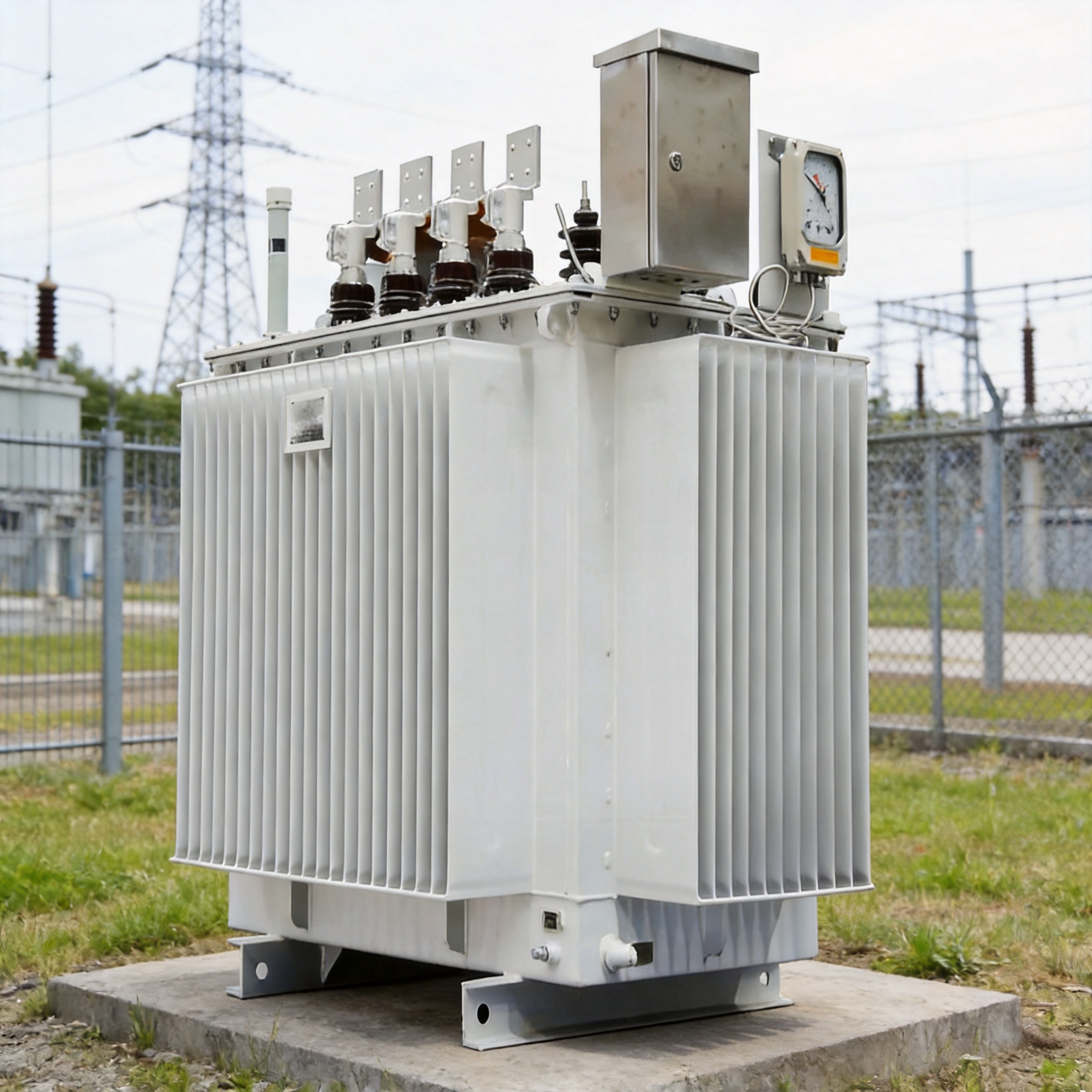 Oil circulation loop in an oil-immersed transformer with radiator panels